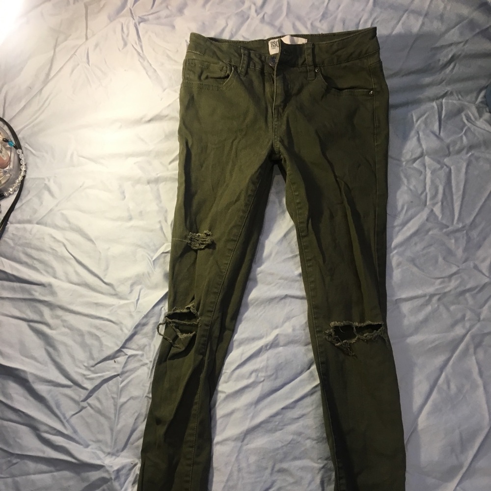 Green jeans from RSQ